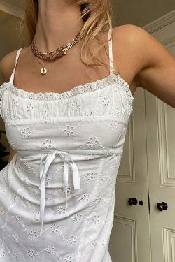 Ella Floral Cut-Out Dress - Vintage-Inspired Y2K Fashion with Coquette & Grunge Aesthetic