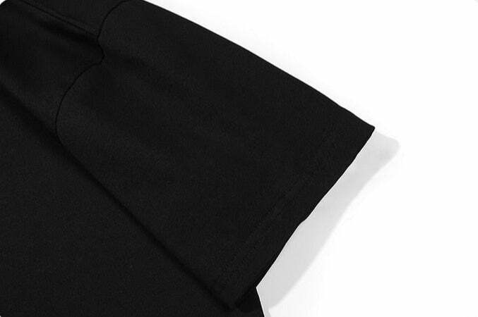 Embroidered Kanji Y2K Fashion Tee - Coquette Aesthetic Grunge Style with Pastel Goth Vibes Embroidered Kanji Y2K Fashion Tee - Coquette Aesthetic Grunge Style with Pastel Goth Vibes