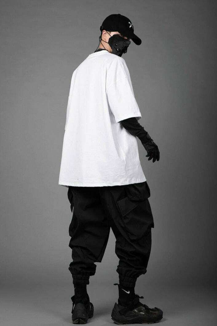 Embroidered Kanji Y2K Fashion Tee - Coquette Aesthetic Grunge Style with Pastel Goth Vibes Embroidered Kanji Y2K Fashion Tee - Coquette Aesthetic Grunge Style with Pastel Goth Vibes