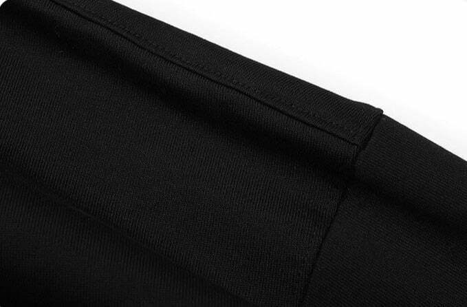 Embroidered Kanji Y2K Fashion Tee - Coquette Aesthetic Grunge Style with Pastel Goth Vibes Embroidered Kanji Y2K Fashion Tee - Coquette Aesthetic Grunge Style with Pastel Goth Vibes