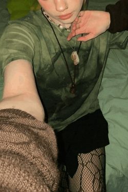 Fairy Print Tie Dye Grunge Tee - Y2K Aesthetic Women's Fashion