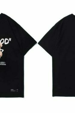 Feel Good Teddy Bear Graphic Tee - Y2K Fashion Coquette Aesthetic Grunge Style Cute Tops