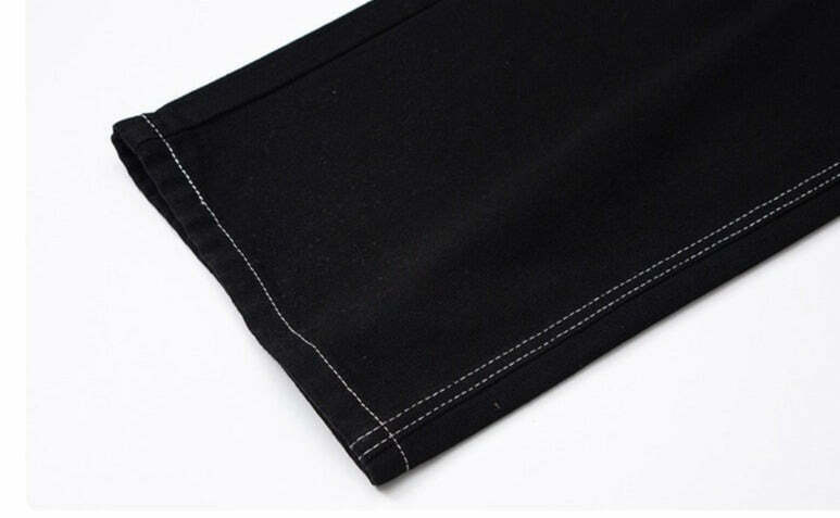 Flame Stitch Jeans: Y2K Fashion Statement with Coquette Aesthetic and Grunge Style Flame Stitch Jeans: Y2K Fashion Statement with Coquette Aesthetic and Grunge Style