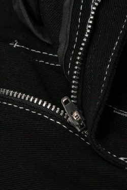 Flame Stitch Jeans: Y2K Fashion Statement with Coquette Aesthetic and Grunge Style