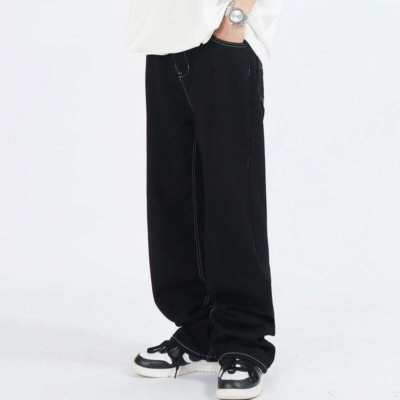 Flame Stitch Jeans: Y2K Fashion Statement with Coquette Aesthetic and Grunge Style Flame Stitch Jeans: Y2K Fashion Statement with Coquette Aesthetic and Grunge Style