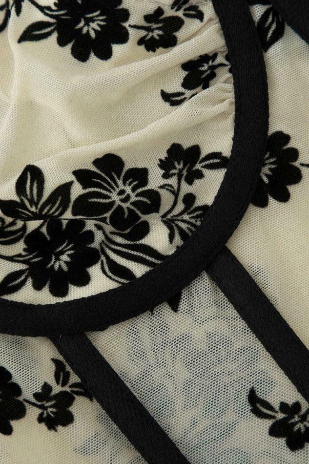 Floral Embroidered V-neck Corset Top - Y2K Fashion Aesthetic with Coquette Style and Grunge Vibes Floral Embroidered V-neck Corset Top - Y2K Fashion Aesthetic with Coquette Style and Grunge Vibes