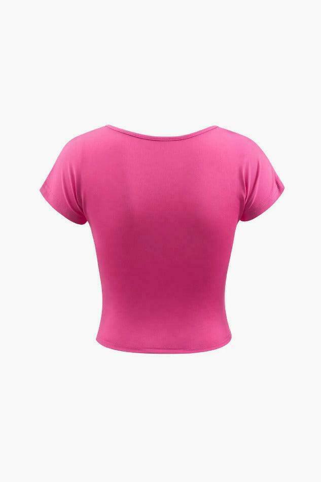 Floral Halter Bra Top & T-Shirt - Y2K Coquette Grunge Aesthetic Cute