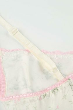 Floral Lace Edge Patchwork Camisole - Y2K Fashion Aesthetic Top for Women