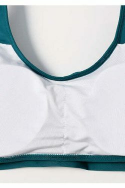 Floral Leaf Print Off-The-Shoulder Bikini Set for Y2K Fashion Enthusiasts