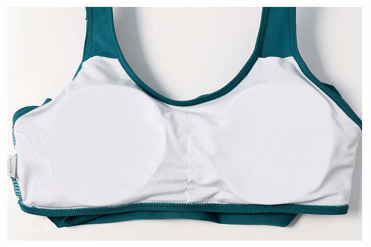 Floral Leaf Print Off-The-Shoulder Bikini Set for Y2K Fashion Enthusiasts Floral Leaf Print Off-The-Shoulder Bikini Set for Y2K Fashion Enthusiasts