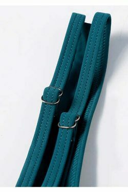 Floral Leaf Print Off-The-Shoulder Bikini Set for Y2K Fashion Enthusiasts