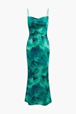 Floral Print Backless Maxi Dress: Y2K Fashion with Coquette Aesthetic & Grunge Vibes