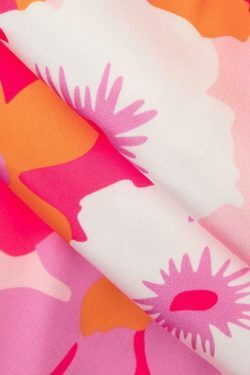 Floral Print Knot Tube Top & Frill Maxi Skirt Set - Y2K Coquette