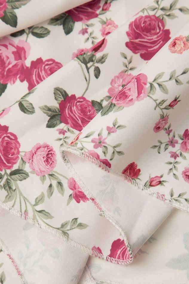 Floral Print Pleated Mini Dress: Y2K Fashion Strapless Coquette Aesthetic Outfit