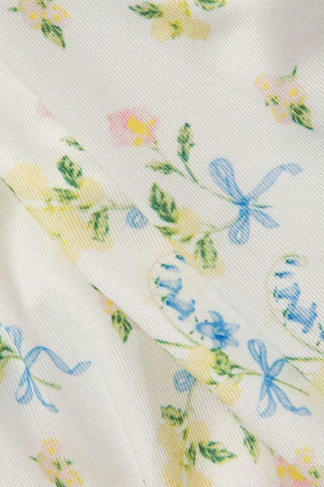 Floral Print Tie Strap Cami Top - Y2K Fashion Aesthetic for Women - Coquette Style Grunge Outfit