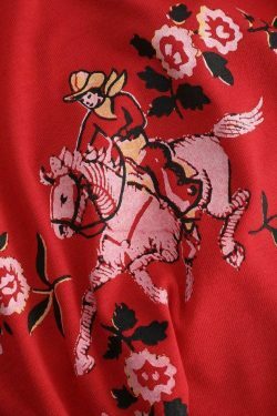 Flower & Cowgirl Graphic Cut-Out Tank Top - Y2K Fashion with Coquette Aesthetic