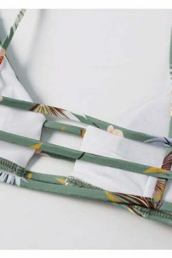 Flower Cutout Denim Cami Bikini Set - Y2K Fashion Swimwear with Coquette & Grunge Aesthetic