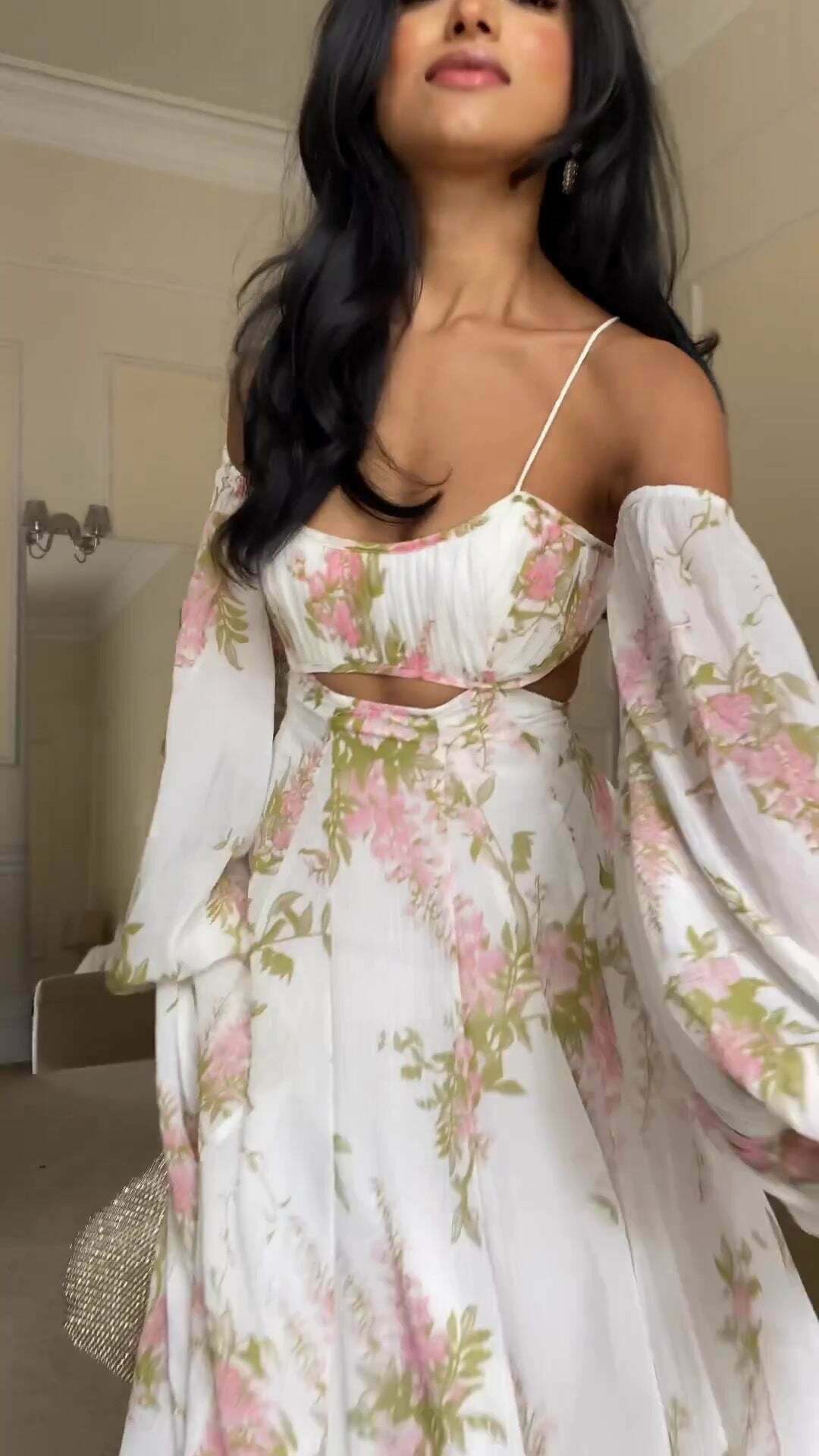 French Print Backless Suspender Dress - Y2K Fashion Statement - Coquette Aesthetic with Gr French Print Backless Suspender Dress - Y2K Fashion Statement - Coquette Aesthetic with Gr