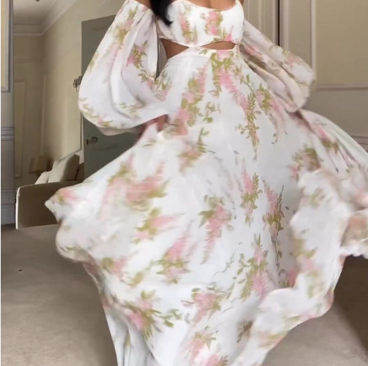 French Print Backless Suspender Dress - Y2K Fashion Statement - Coquette Aesthetic with Gr French Print Backless Suspender Dress - Y2K Fashion Statement - Coquette Aesthetic with Gr