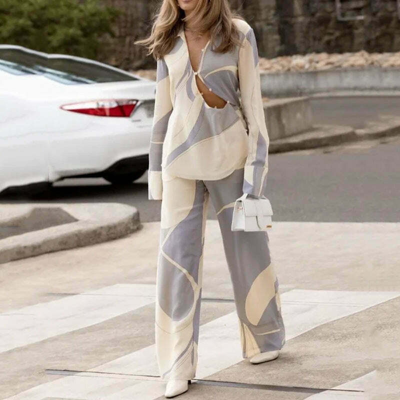 French V-neck Ripped Long Suit for Women: Y2K Fashion Statement with Coquette Aesthetic French V-neck Ripped Long Suit for Women: Y2K Fashion Statement with Coquette Aesthetic