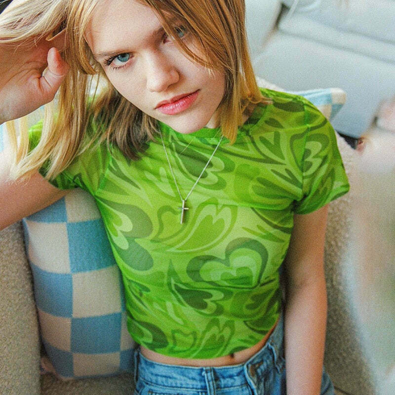 Fuchsia Heart Mesh Top - Y2K Coquette Grunge Aesthetic Cute Tops Pastel Goth Fuchsia Heart Mesh Top - Y2K Coquette Grunge Aesthetic Cute Tops Pastel Goth