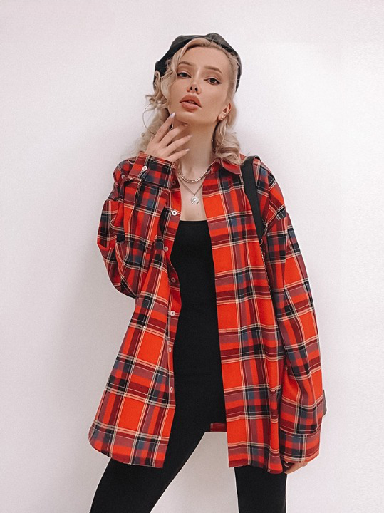 Gingham Gala Checks Shirt - Vintage Y2K Coquette Grunge Aesthetic