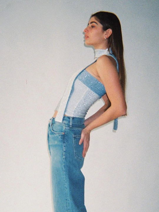 Glimmer Skinny Sleeveless Crop Top in Y2K Fashion Aesthetic for Women