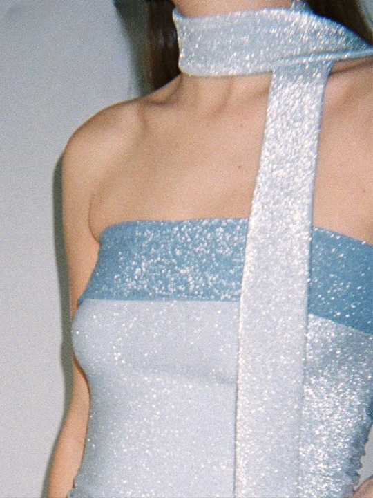 Glimmer Skinny Sleeveless Crop Top in Y2K Fashion Aesthetic for Women