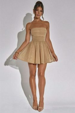 Glitter Glam Mesh Mini Bow Dress - Y2K Fashion Coquette Aesthetic with a Touch of Grunge Style