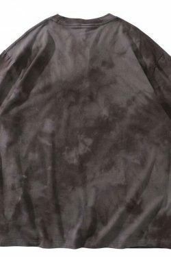 Gothic Butterfly Tie-Dye Tee: Y2K Fashion with Coquette Aesthetic