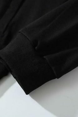 Gothic Print Full Zip Hoodie - Y2K Aesthetic Coquette Style - Grunge Fashion Statement