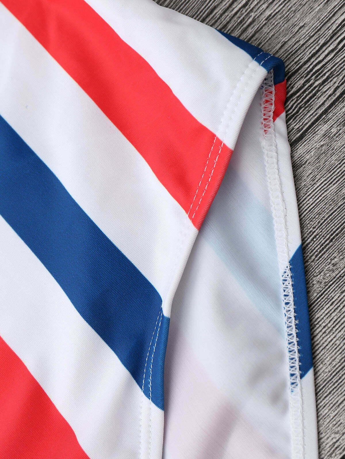 Gothic Striped Lattice Cami Swimsuit in Y2K Fashion Aesthetic for Women