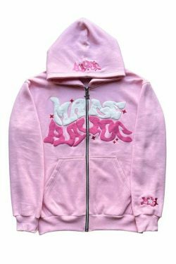 Graffiti Groove Urban Hoodie - Y2K Aesthetic Streetwear for Women