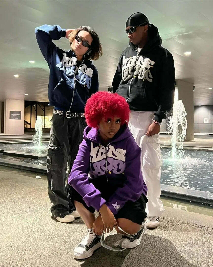 Graffiti Groove Urban Hoodie - Y2K Aesthetic Streetwear for Women Graffiti Groove Urban Hoodie - Y2K Aesthetic Streetwear for Women