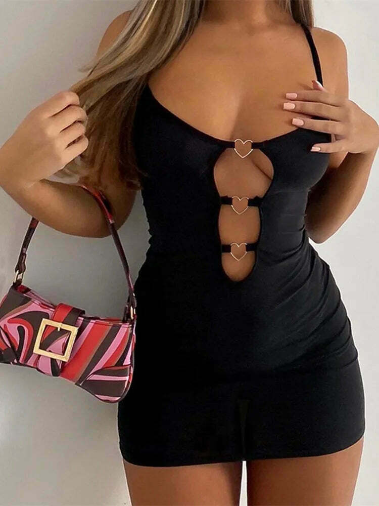 Grunge Aesthetic Citrus Clasp Mini Dress Grunge Aesthetic Citrus Clasp Mini Dress