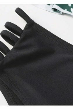 Grunge Aesthetic Cut Out Leaf Bikini Set - Y2K Fashion Swimwear