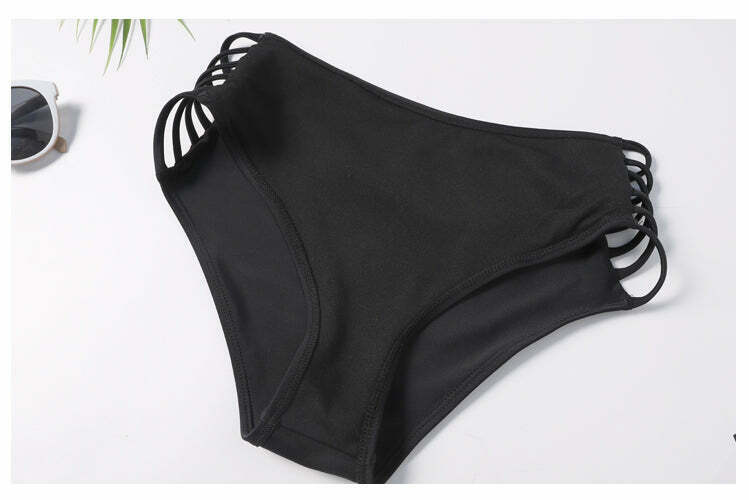 Grunge Aesthetic Cut Out Leaf Bikini Set - Y2K Fashion Swimwear Grunge Aesthetic Cut Out Leaf Bikini Set - Y2K Fashion Swimwear