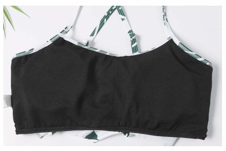 Grunge Aesthetic Cut Out Leaf Bikini Set - Y2K Fashion Swimwear Grunge Aesthetic Cut Out Leaf Bikini Set - Y2K Fashion Swimwear