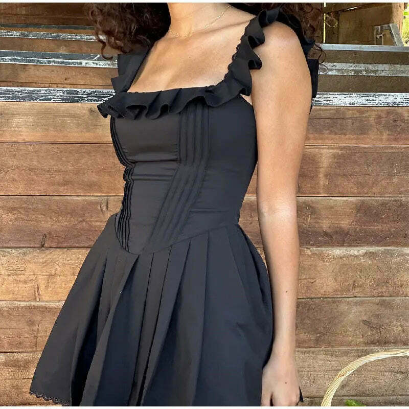 Grunge Aesthetic Deep Dive Diva Corset Mini Dress - Y2K Fashion Statement Piece Grunge Aesthetic Deep Dive Diva Corset Mini Dress - Y2K Fashion Statement Piece