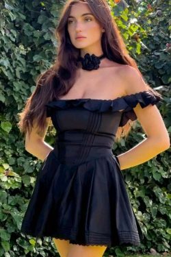 Grunge Aesthetic Deep Dive Diva Corset Mini Dress - Y2K Fashion Statement Piece