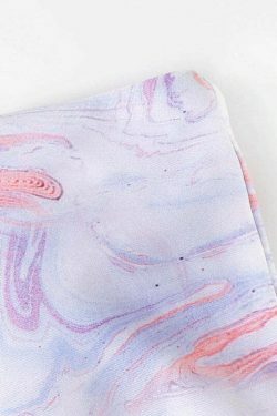 Grunge Aesthetic Goldfish Print Bandeau Bikini Set - Y2K Fashion Swimwear