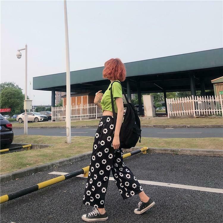 Grunge Flower Power Cargo Skirt: Y2K Aesthetic Coquette Style for Women's Fashion