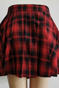 Harajuku Gothic Plaid Skirt - Y2K Fashion with Coquette Aesthetic
