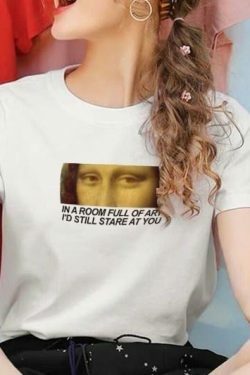 In a Room Full of Art, I'd Still Stare at You - Y2K Aesthetic T-Shirt