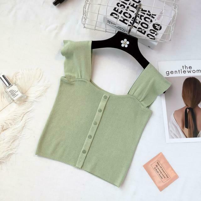 Indie Aesthetic Buttoned Crop Top for Y2K Fashion - Coquette & Grunge Style Indie Aesthetic Buttoned Crop Top for Y2K Fashion - Coquette & Grunge Style