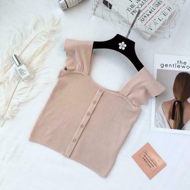 Indie Aesthetic Buttoned Crop Top for Y2K Fashion - Coquette & Grunge Style Indie Aesthetic Buttoned Crop Top for Y2K Fashion - Coquette & Grunge Style