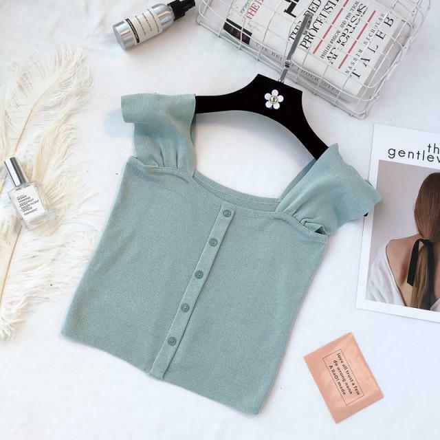 Indie Aesthetic Buttoned Crop Top for Y2K Fashion - Coquette & Grunge Style Indie Aesthetic Buttoned Crop Top for Y2K Fashion - Coquette & Grunge Style