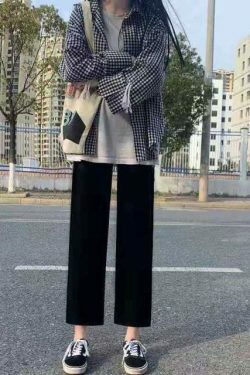 Indie Aesthetic High Waisted Pants for Y2K Fashion Enthusiasts