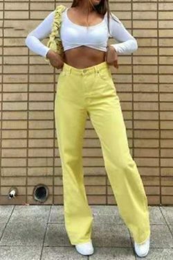 Indie Aesthetic High Waisted Pants for Y2K Fashion Enthusiasts