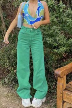 Indie Aesthetic High Waisted Pants for Y2K Fashion Enthusiasts